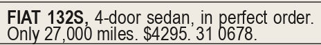 Newspaper advertisement, 1977-02-12