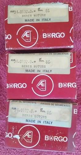 Fiat X1/9 X19 128  1300 Standard piston ring set (86mm) Borgo
