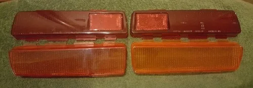 Fiat 124 BC, Lamborghini Urraco Tail light lenses (set of 4) Original Altissimo