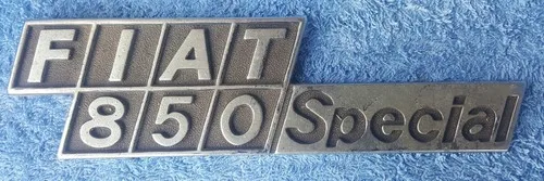 Fiat 850 Special badgework / script "Fiat 850 Special" (original Fiat) USED