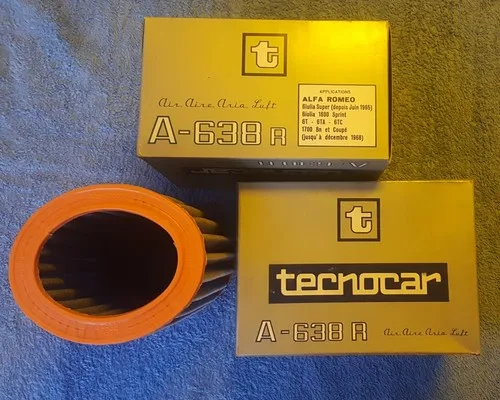Alfa Romeo Guilia GT GTa GTC Air Filter element. Technocar A-638-R