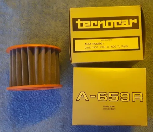 Alfa Romeo Guilia 1300Ti, 1600Ti , Super Air Filter element. Technocar A-659-R