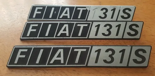 Fiat 131S badgework / script "Fiat 131S" original USED