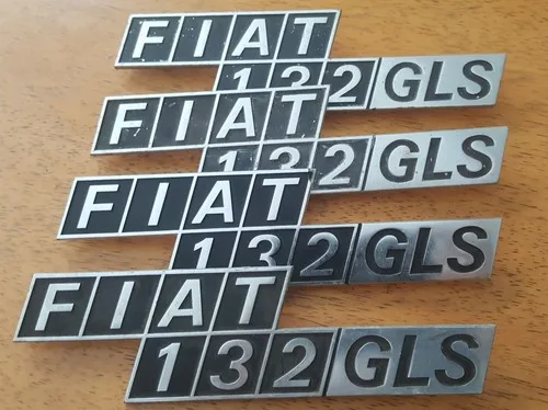 Fiat 132GLS badgework / script "Fiat 132GLS" original USED