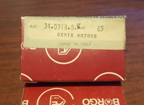 Fiat 850 , 850 sport,127 Piston ring set (65mm STD) BORGO 34.0318.0