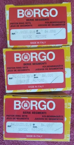 Fiat 124 Sport, 131, 132, Beta 1800 / 2000 Standard piston ring set (84mm) Borgo