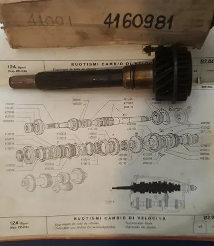 Fiat 124 Sport CC, 124 Spyder CS Constant mesh pinion 4160981