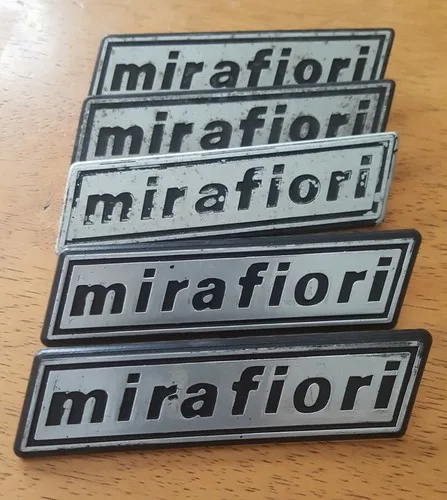 Fiat 131S badgework / script "mirafiori" original USED