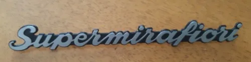 Fiat 131 badgework / script "Supermirafiori" NEW original