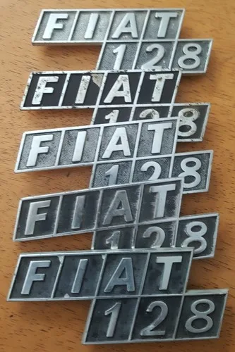 Fiat 128 badgework / script "Fiat 128" original USED