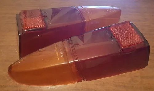 Fiat 2300 tail light lenses (PAIR) Original STARS brand -show quality-