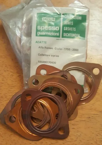 Alfa Romeo 4 cyl NORD exhaust manifold gasket set (4 pieces) copper Spesso