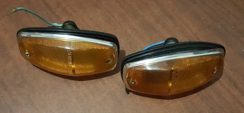 Lancia Fulvia front indicator light  assembly (PAIR) Original Altissimo 