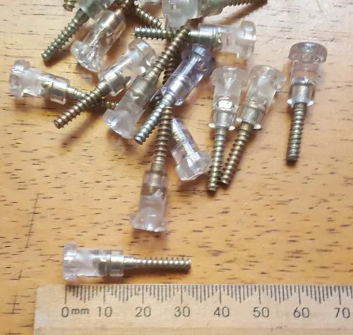 Fiat Clear Lens screws  (sold each) 30mm length