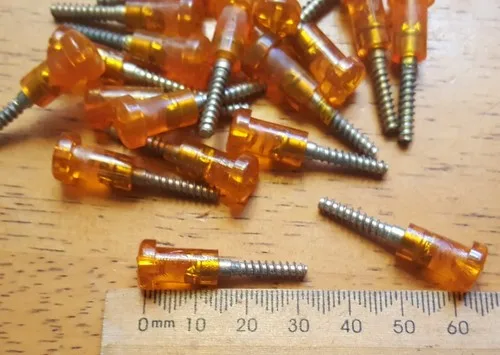 Fiat Orange Lens screws  (sold each) 30mm length