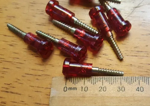 Fiat RED Lens screws  (sold each) 30mm length