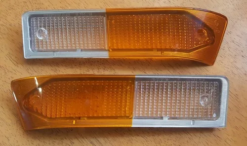 Alfa Romeo Alfetta GTV front pk / indicator light lenses (PAIR) Carello  