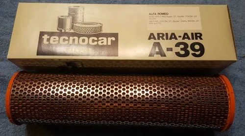 Alfa Romeo Giulia 105 GT GTV Air Filter element. Technocar A-39 (Twin Carb)