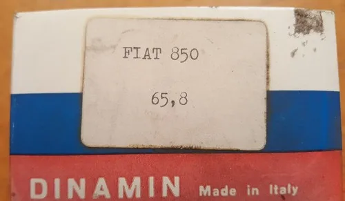 Fiat 850 , 850 sport,127 Piston ring set 65.8mm DINAMIN CSR17 (0.8mm oversize)