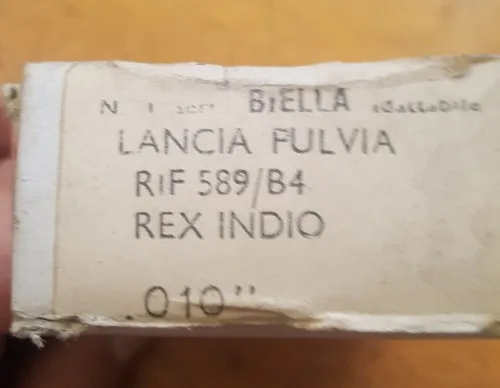 Lancia Fulvia Big End Bearing Set 0589/B4 010 (10 thou undersize)