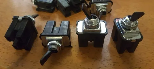 Fiat Alfa Ferrari Vintage toggle switch 2 pos 2 pin black long