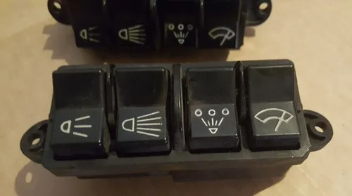 Vintage electrical 4 rocker switch set, German made