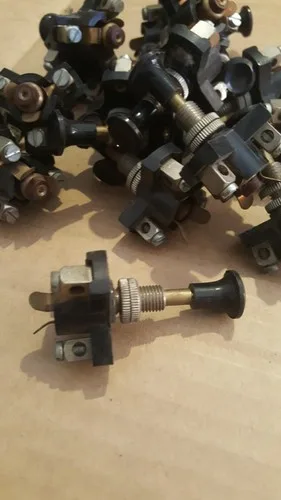 Vintage Push/Pull switch 3 pos 3 pin Lancia Fulvia Flavia CEAM