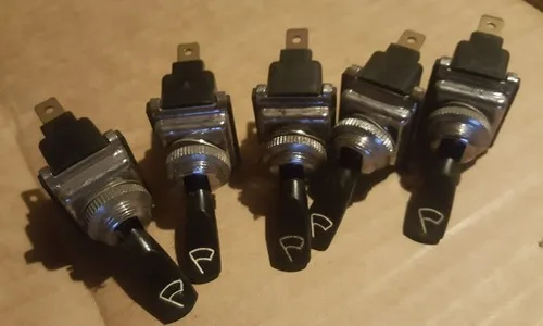 Alfa Lancia Ferrari Maserati Vintage Beavertail toggle switch 2 pos 3 pin WIPERS