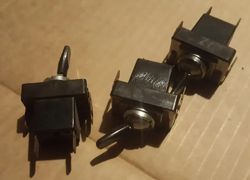Alfa Lancia Ferrari Maserati Vintage Beavertail toggle switch 3 pos 5 pin