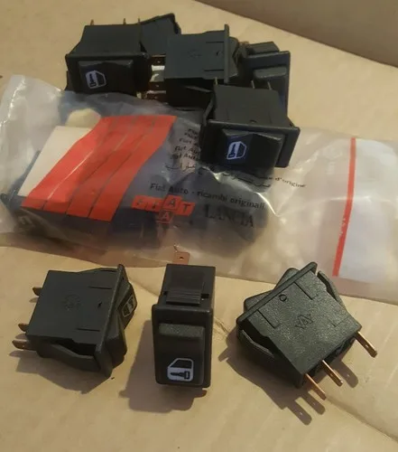 Fiat Central Locking switch 131 132 Argenta 3 pos 3 pin 4470141 BLACK