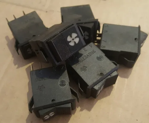 Kitcar universal rocker switch FAN 3 pos 3 pin type B