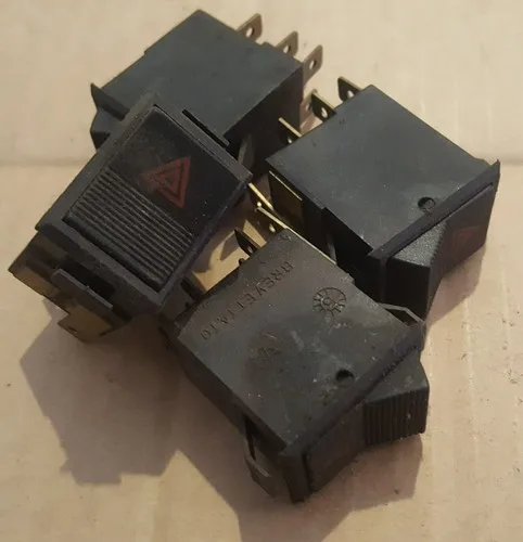 Kitcar universal rocker switch HAZARD 2 pos 7 pin type B