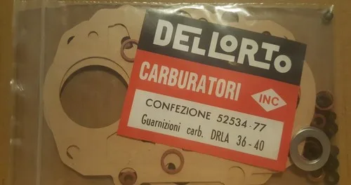 Alfa Romeo Dellorto DRLA 36-40. Carburettor Gasket Set (two carbs) 52534.77