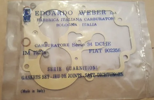 Fiat Weber 34DCHE carburettor gasket kit 902358