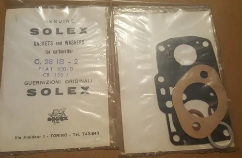 Fiat 500 600 Solex 28IB Carburettor overhaul kit Solex 6090011