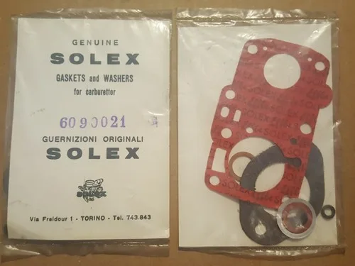 Fiat 500 600 850 Solex 30PIB Carburettor overhaul kit Solex 6090021